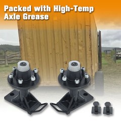 Labwork 6×5.5 Lug Bolt-On Spindle Kit Shipping Container Wheels with Handle