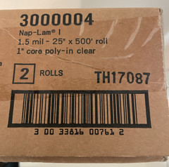 2 Rolls GBC Nap Lam Laminating Roll Film 300004 Nap-Lam 1.5mil 25” x 500’