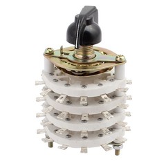 4 Pole 11 Position Four Decks Band Channel Rotary Switch Selector Cap
