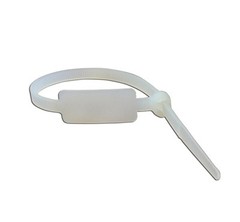 100 PCS 7.6″ Natural White Cable Wire Zip Marker Tie 50 Lbs Secure Closure Ties