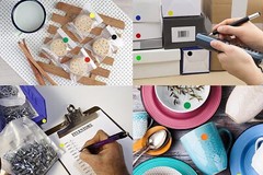 Round Circle Spot Color Coding Dot Stickers 15mm Labels 18 Colors by Royal Green