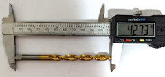 6.3 mm M35 DRILL BIT HSS TiN PRECISION TWIST DRILL (QTY: 1) USA NOS