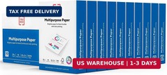 TRU RED Multipurpose Paper 8.5 x 11 Inch 20 lb 96 Bright White, 10 Reams Carton