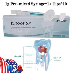 Dental Endo Materials Injectable Root Canal Bioceramic Sealer 1g Pre-mix Syringe