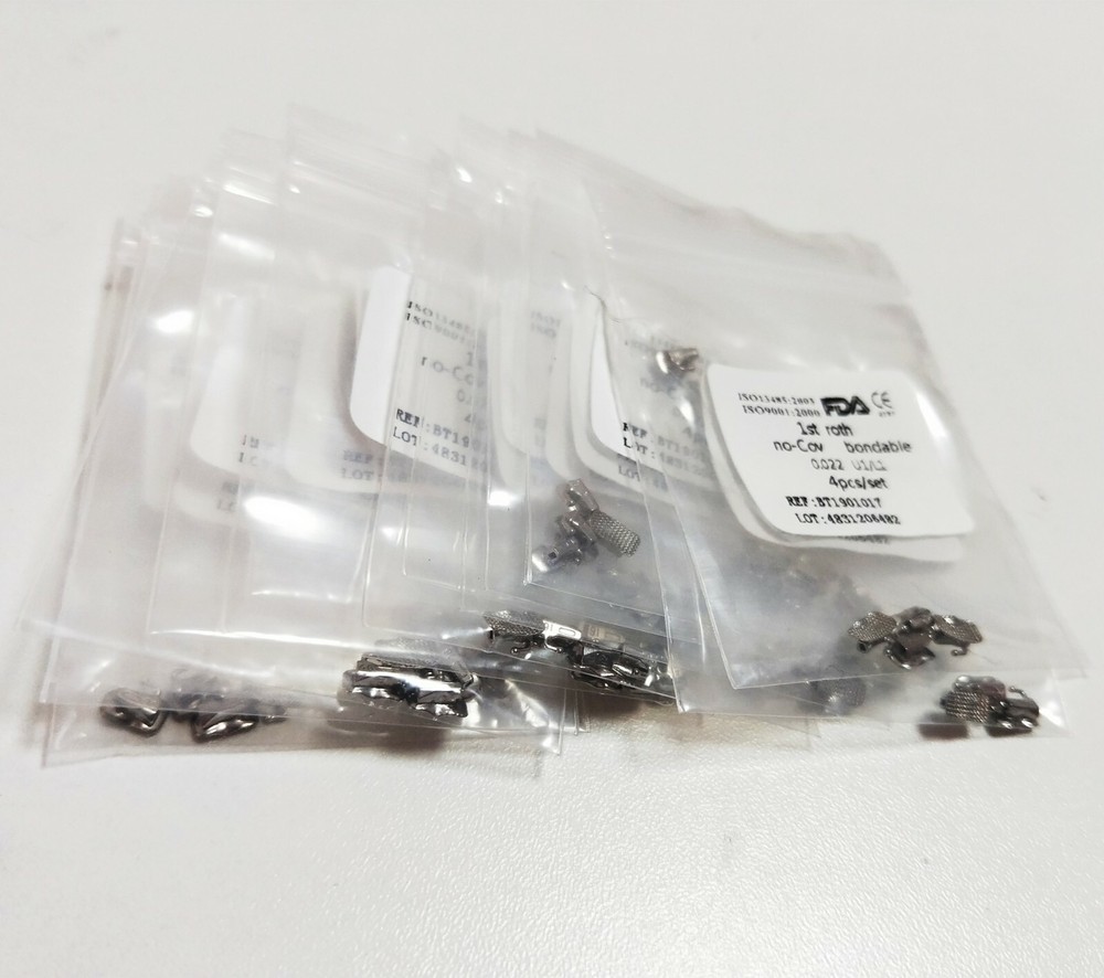 500Sets Dental Buccal Tube 1ST/2ND Roth/Mbt 022 No-cov U1/L1 Mesh Base With Mark