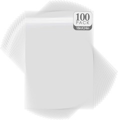 Golden State Art, 100 Pack 18 3/8×24 1/8 Crystal Clear 18-3/8 x 24-1/8,