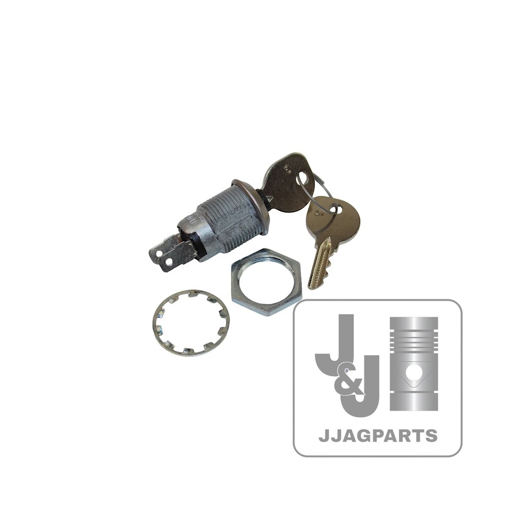 Ignition / Key Switch w/ (2) Keys & Mounting Nut -Fits Case Tractor