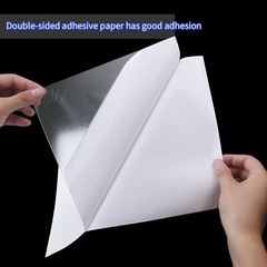 60 Sheets A4 Size 8.3×11.5 Inch Clear Double Sided Adhesive Tape Sheets, Super S