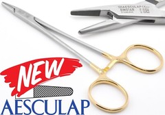 AESCULAP BM016R Durogrip Crile Wood TC Tungsten Carb-Bite Needle Holder 5.75″