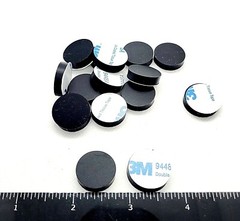 Round Stick on Rubber Feet Bumpers 3/16″ Thick x 3/4″ Round 3M Spacer Foot Pads