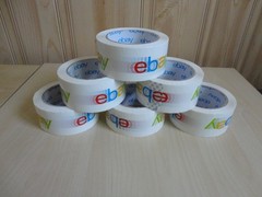 TWO ROLLS of eBay Branded Packaging Shipping Tape with Color Logo 75Yds x 2 in.
