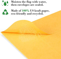 3.5X6.5 Money Envelopes, Brown Kraft #7 Coin Envelopes, Small Parts Envelope wit