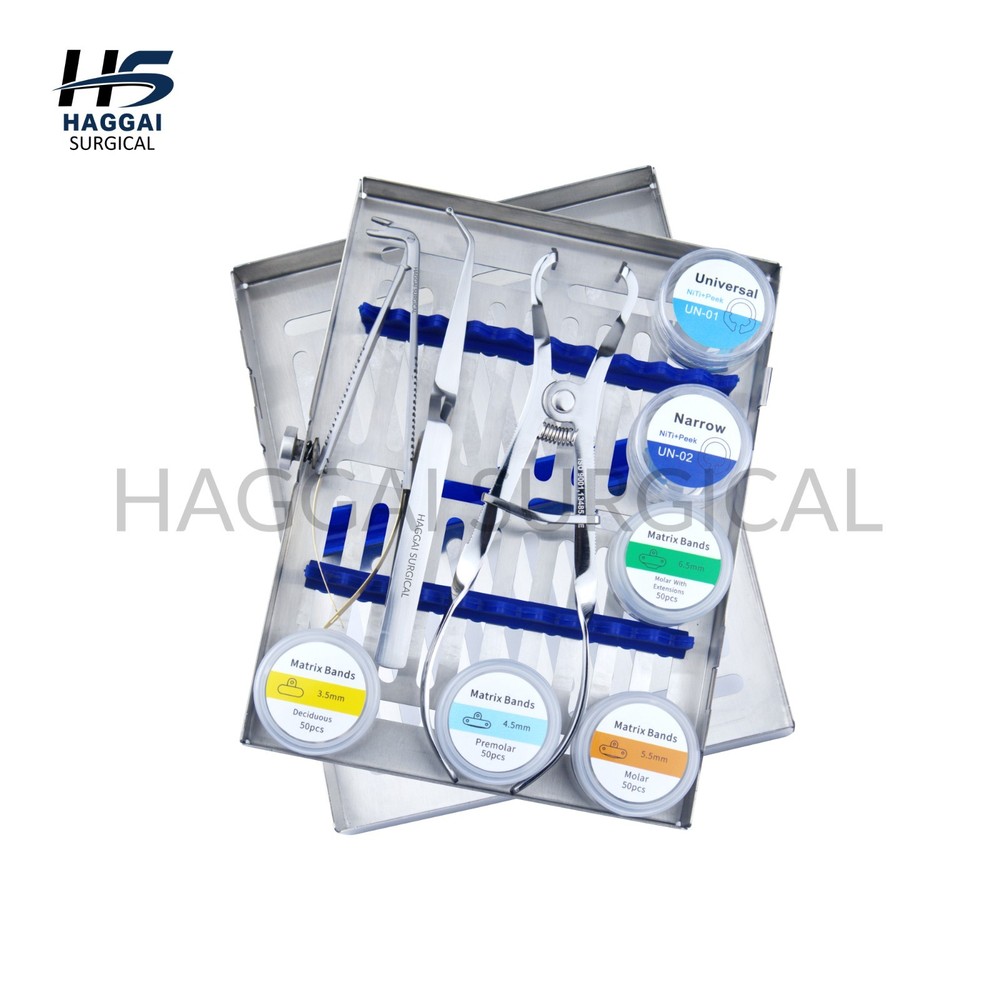 Sectional Matrix Kit NiTi & PEEK – Universal System with Bands & Pliers