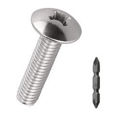 M4-0.7 x 12mm Stainless Truss Head Machine Screws 100 Pcs, 18-8 304 Stainless…