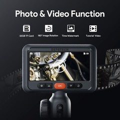 DEPSTECH Dual Lens Endoscope with 4.5” Display for Precise Inspections