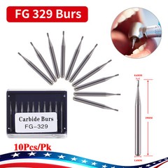 Dental Carbide Burs Tungsten Bur FG # 329 Pear Shape for High Speed Handpiece ty