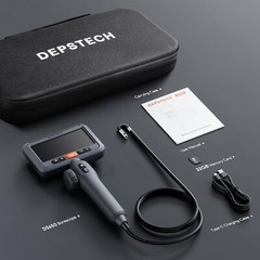 DEPSTECH Dual Lens Endoscope with 4.5” Display for Precise Inspections