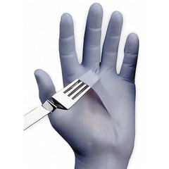 Showa 6005Pfs 6005Pf, Disposable Gloves, 4 Mil Palm, Nitrile, Powder-Free, S