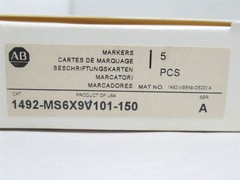 240632 New In Box; Allen-Bradley 1492-MS6X9V101-150 Printing Marker Card