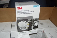 CASE (160) 3M 8210 N95 Disposable Particulate Respirator Dust Mask, EXP 05/2025