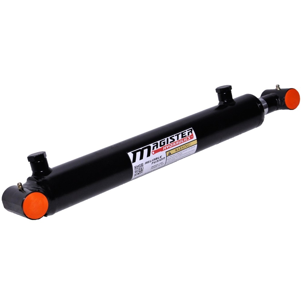 Hydraulic Cylinder Welded Double Acting 2″ Bore 18″ Stroke Cross Tube 2×18 NEW