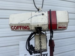 COFFING 1 Ton Electric Chain Hoist 15′ Lift 8 FPM 3PH