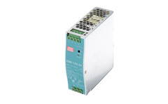 MEAN WELL EDR-120-24 Power Supply, AC-DC, 24V,5A, 100-264V In, Enclosed, DIN Rai