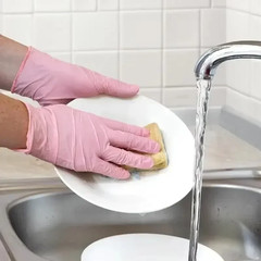 20/50/100PCS Pink Nitrile Gloves Household Cleaning Nitrile Gloves Kitchen Cooki