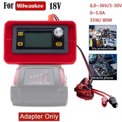 Adjustable Voltage Portable DC Power Supply for Milwaukee 18V Battery 0-30V 0-5A