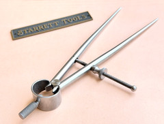 STARRETT No.277-6 Spring-Type Dividers With Round Legs- 6” Size & Capacity. USA