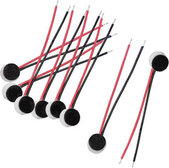 10Pcs 6Mm X 3.5Mm 2-Wire Electret Condenser Microphone with 3.5Mm Jack, High Sen
