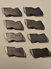 VR/Wesson VRG3047R VR527 GRADE 8 NEW R/H GROOVING INSERTS Carbide LOT1173