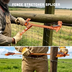 Miyake Fence Wire Stretcher Tool – Barb Wire Tightener & Splicer – Fence Repair