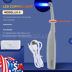 USA Dental Wireless Curing Light 1 Second Resin Cure LED Lamp