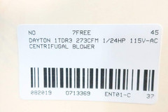 Dayton 1TDR3 Model Blower