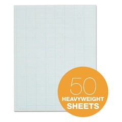 TOPS Cross-Section Pads, 8-1/2″ x 11″, Glue Top, Graph Rule (10 x 10), 50 She…