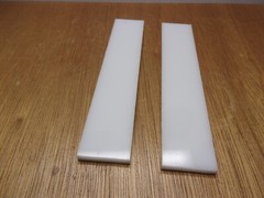 (Qty.2) 1/4″ X 1-3/8″ X 8″ UHMW PE Rectangle Flat Bar Stock White Opaque