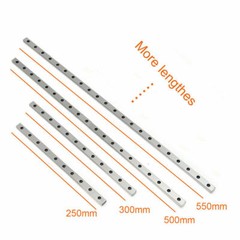 HIWIN 2PCS HGR20 Linear Guide Rail 200~2000mm + 4PCS HGH20CA Slide Blocks CNC