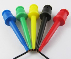 10pcs High Quality Nylon PA Copper Flexible Large Test Hook Clip Probe 5 Colors