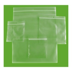 Clear Plastic Reclosable Hanghole Bags Choose: Mil, Size & Pack