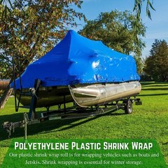 Polyethylene Plastic Shrink Wrap – 7 mil, Blue Shrink Film