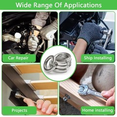 1100 Pcs Spring Lock Washers Assortment Kit Stainless Steel Washer