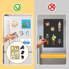 Magnetic Sheets with Adhesive Backing 6 Pack 4″x6″ Picture Size Photo Magnets
