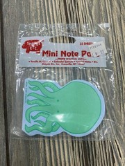 Vintage Shapes Etc Mini Notepad 35 Sheets 1991 Octopus