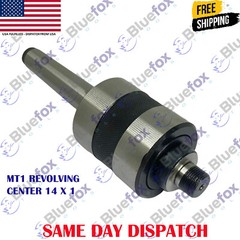 Threaded Revolving Live Center MT1 MT2 MT3 MT4 Morse Taper Shank Lathe 14x1mm