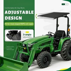 For John Deere Kubota 2″x2″ or 2″x3″ ROPS Tractor Canopy Top Mowers UV Protect