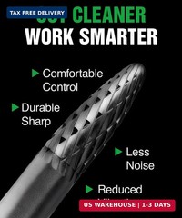 Carbide Burr SF-1 6.35mm (1/4″) Shank – 1 Pc Double Cut Die Grinder Bits for Mil