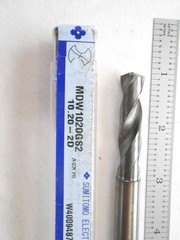 NEW SUMITOMO USA 10.20MM CUT DIA. X 41MM FL X 93MM OAL SOLID CARBIDE H.P. DRILL