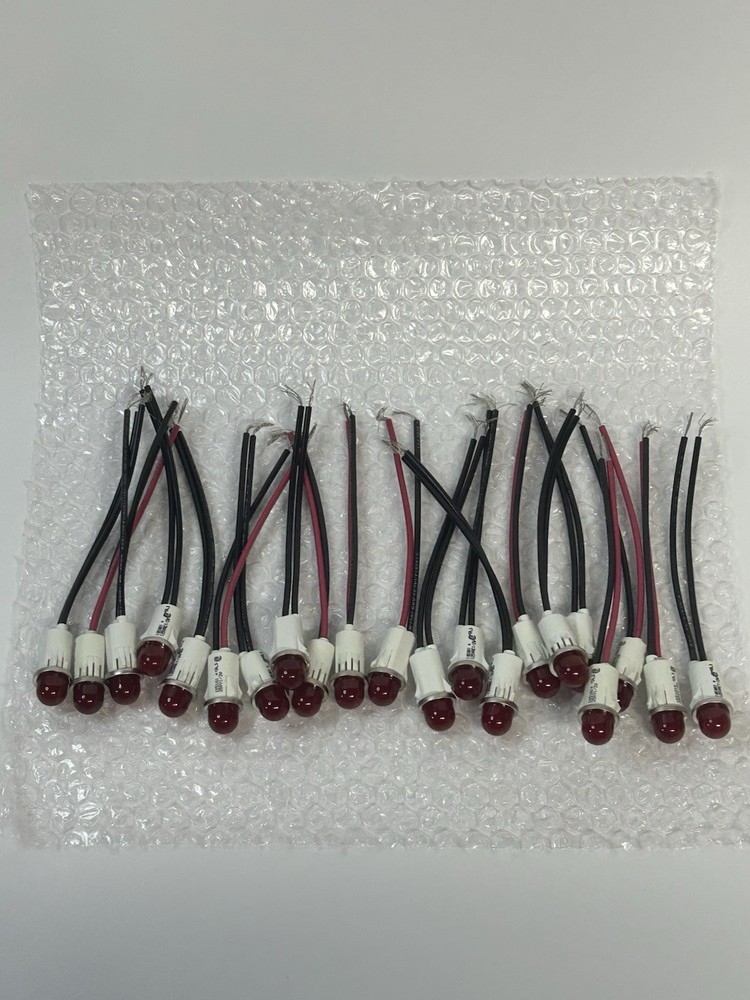 Lot of 21 VCC 1050A1 Red Neon Indicator Light Pilot Lamp 125VAC 1/2W Brand New