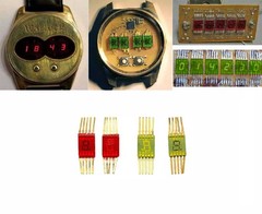 4pcs 7 segment LED Display Numeric Symbol 3mm Green AL304V SEL620 Gold pin USSR